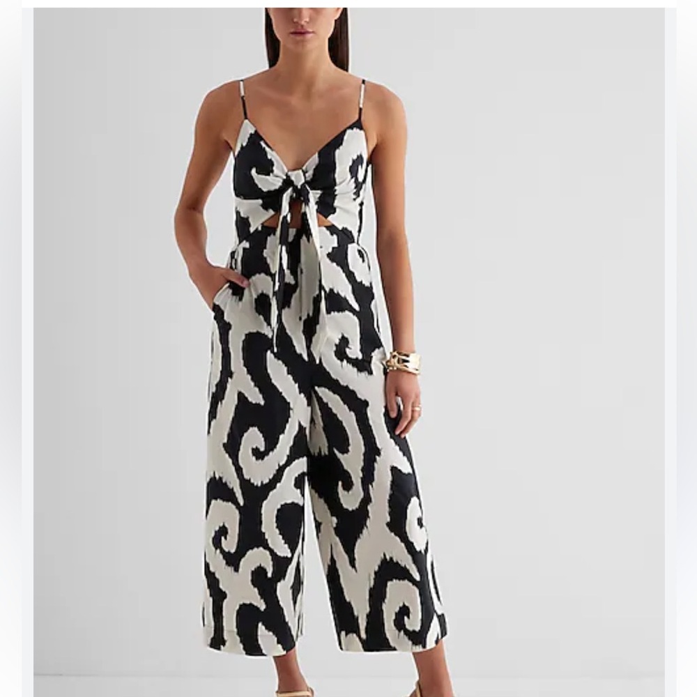 Express Black & White jumpsuit new with tags never worn